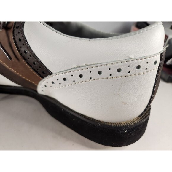 Brooks White And Brown Men Golf Shoe Size 10 Used - Picture 6 of 10